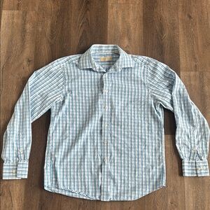 Michael Kors Men’s button up shirt. Dress shirt.  Size 16, 34/35.  Bright blue.